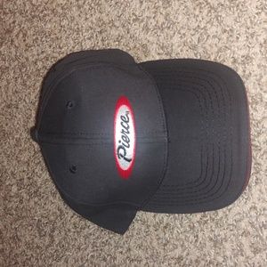 Pierce Manufacturing Black Adjustable Baseball Strapback Cap Hat